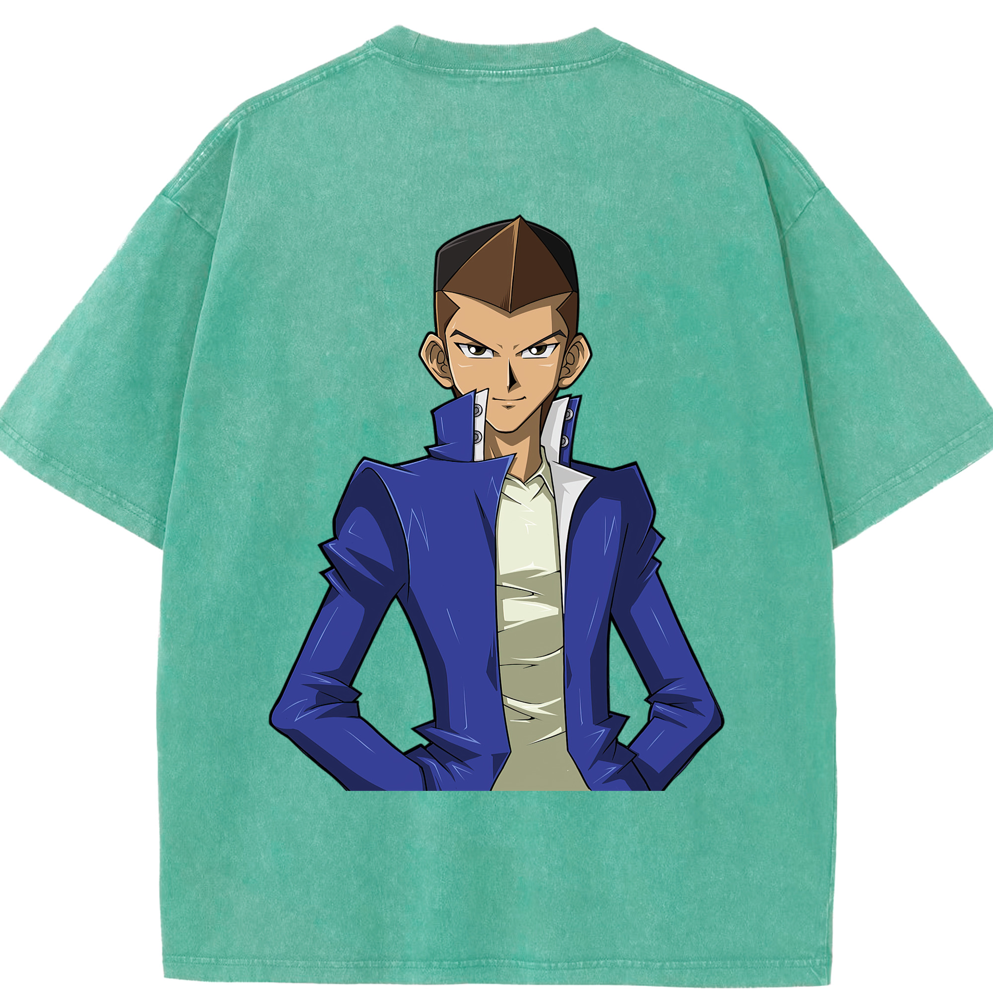 （画像用） 遊☆戯☆王 Yu-Gi-Oh! 綿100% ヴィンテージ風 半袖Tシャツ（背面プリント）